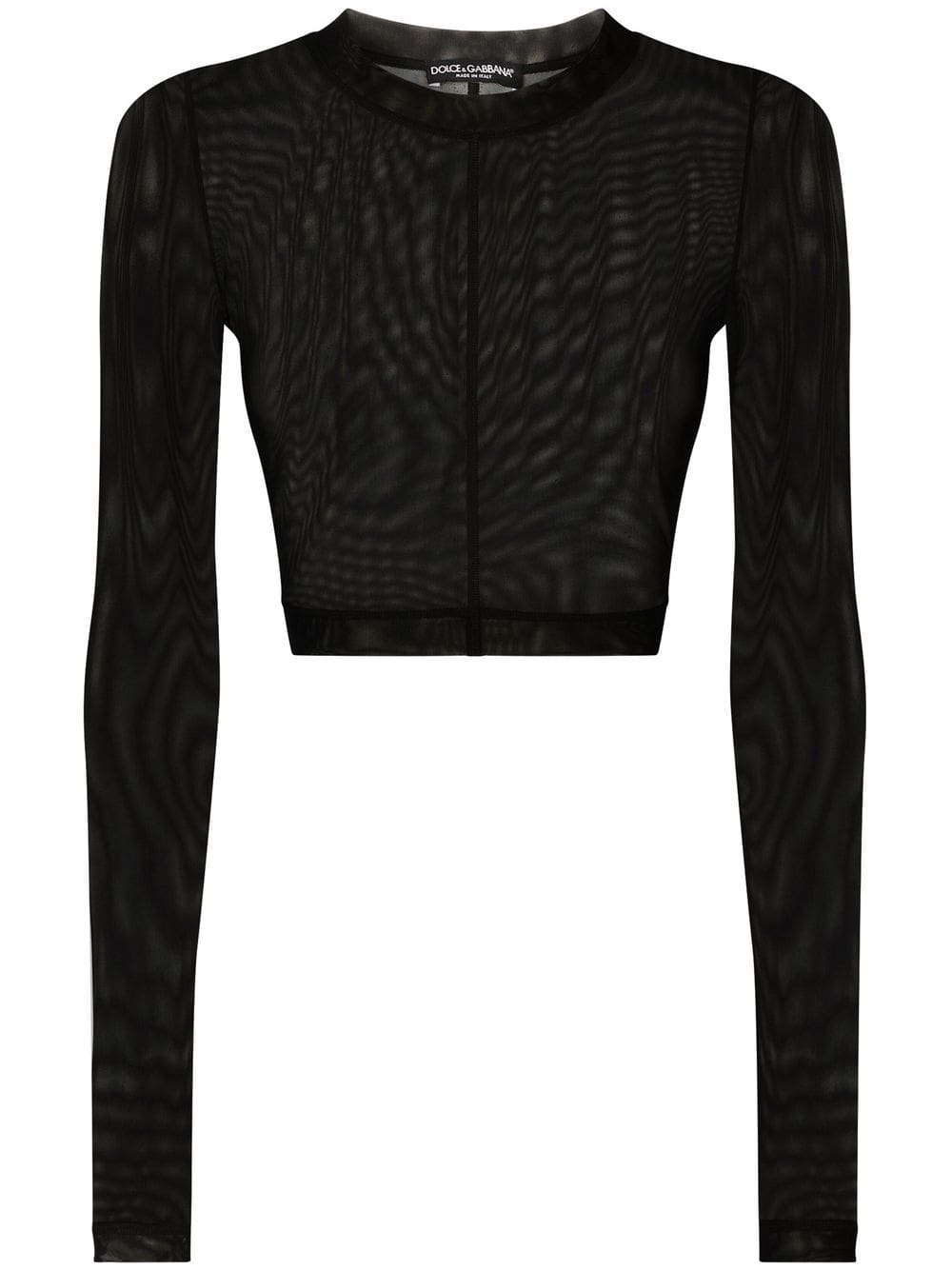 Dolce & Gabbana KIM DOLCE&GABBANA tulle crop top