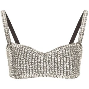 Dolce & Gabbana KIM DOLCE&GABBANA rhinestone-embellished crop top