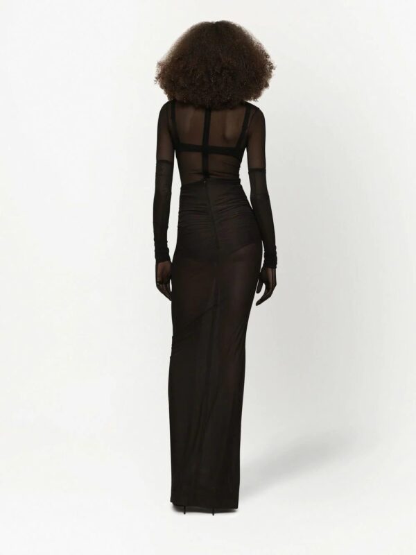Dolce & Gabbana  KIM DOLCE&GABBANA sheer floor-length skirt - Image 4
