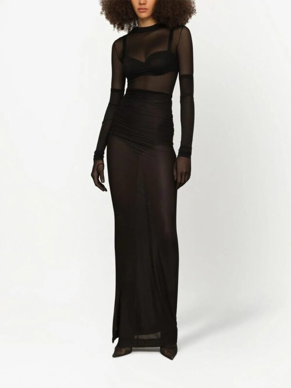 Dolce & Gabbana  KIM DOLCE&GABBANA sheer floor-length skirt - Image 3