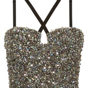 Dolce & Gabbana KIM DOLCE&GABBANA rhinestone-embellished corset top