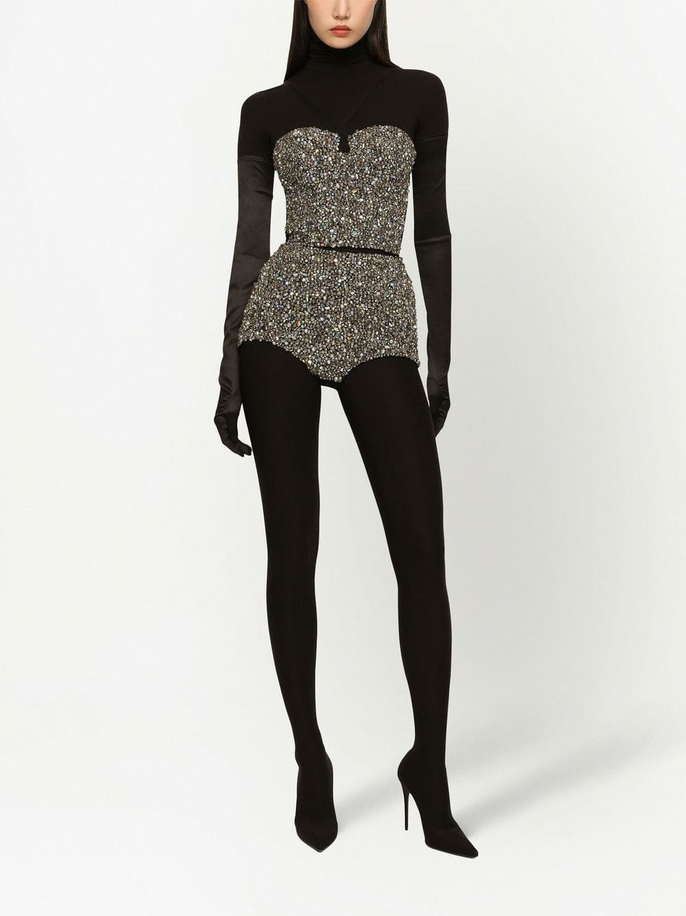 Dolce & Gabbana KIM DOLCE&GABBANA rhinestone-embellished corset top - Image 3