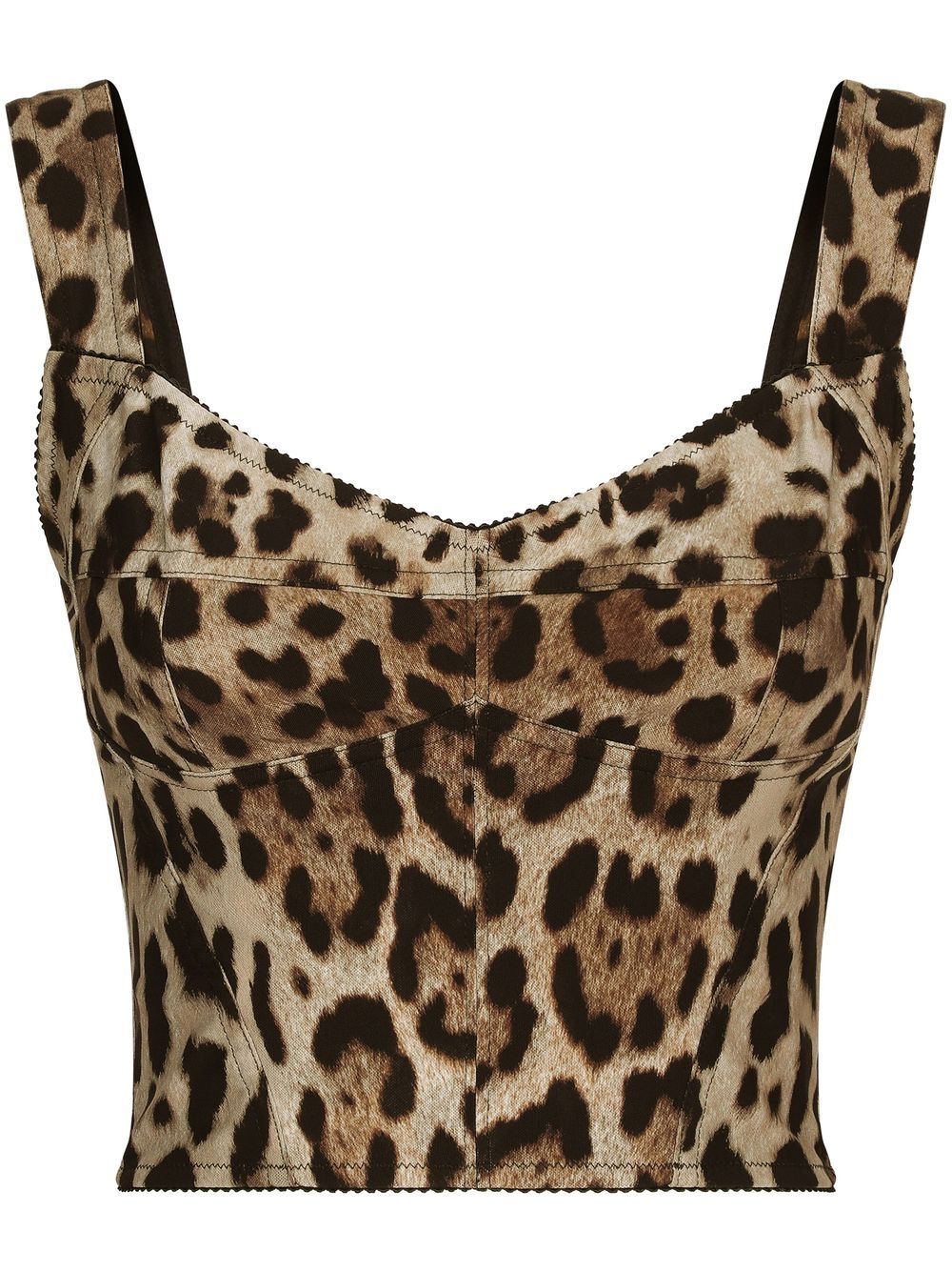 Dolce & Gabbana KIM DOLCE&GABBANA leopard-print corset top