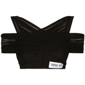 Dolce & Gabbana KIM DOLCE&GABBANA organzine crop top