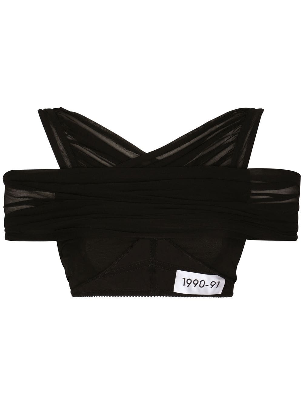 Dolce & Gabbana KIM DOLCE&GABBANA organzine crop top