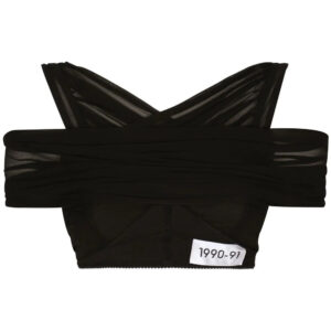 Dolce & Gabbana  KIM DOLCE&GABBANA layered off-shoulder cropped top
