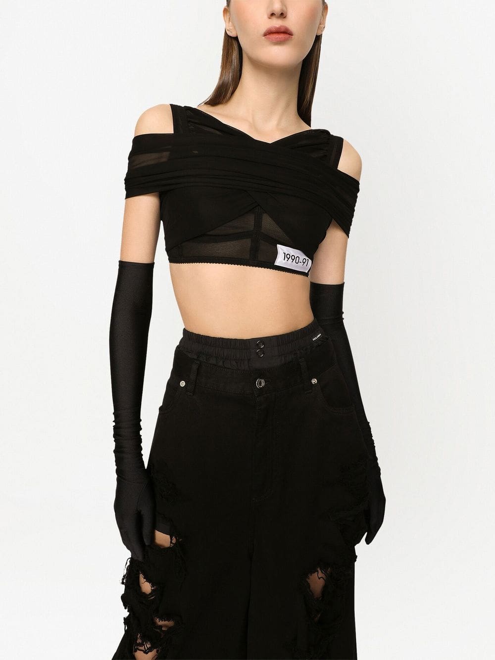 Dolce & Gabbana KIM DOLCE&GABBANA organzine crop top - Image 5