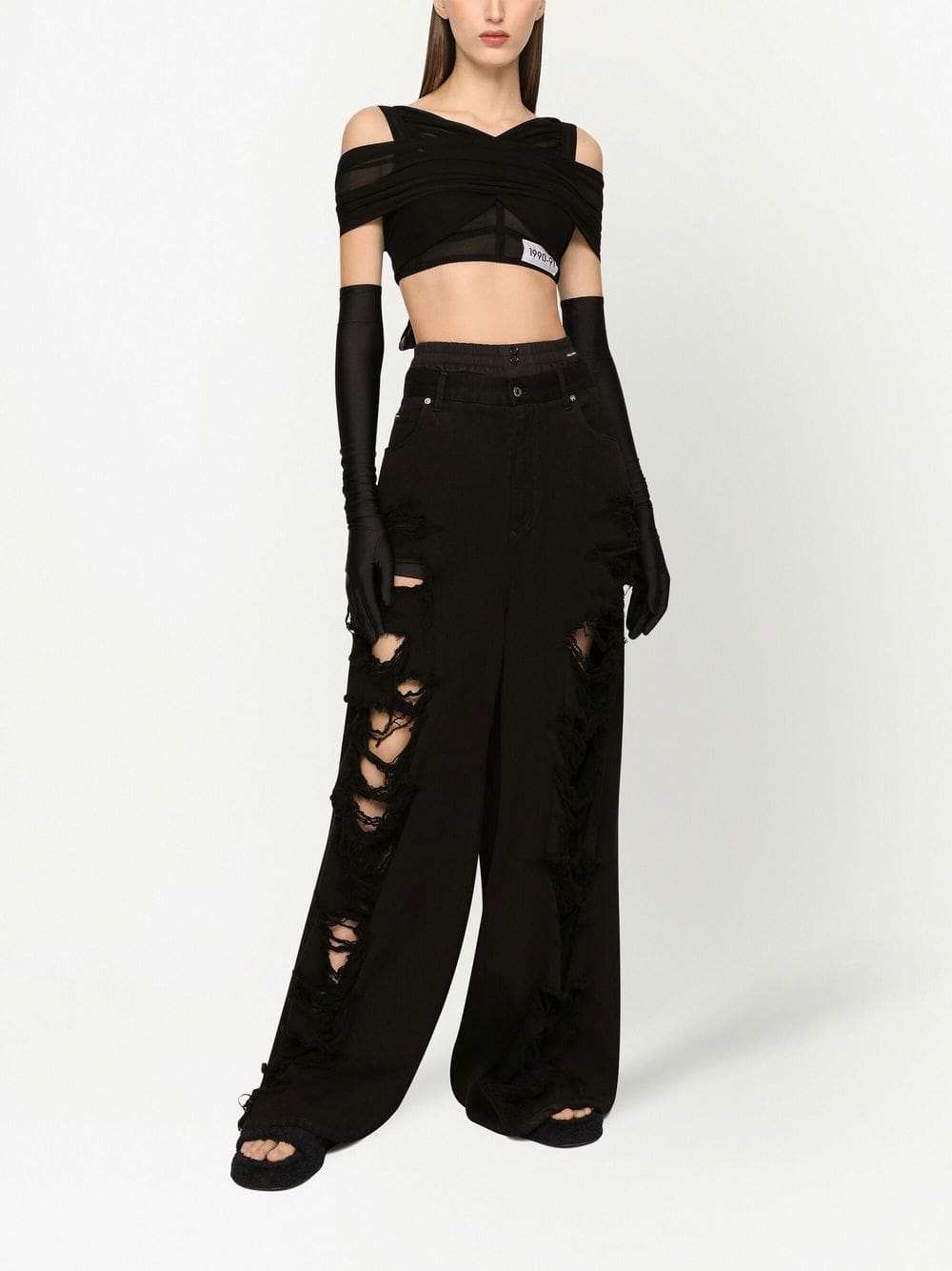 Dolce & Gabbana KIM DOLCE&GABBANA organzine crop top - Image 3