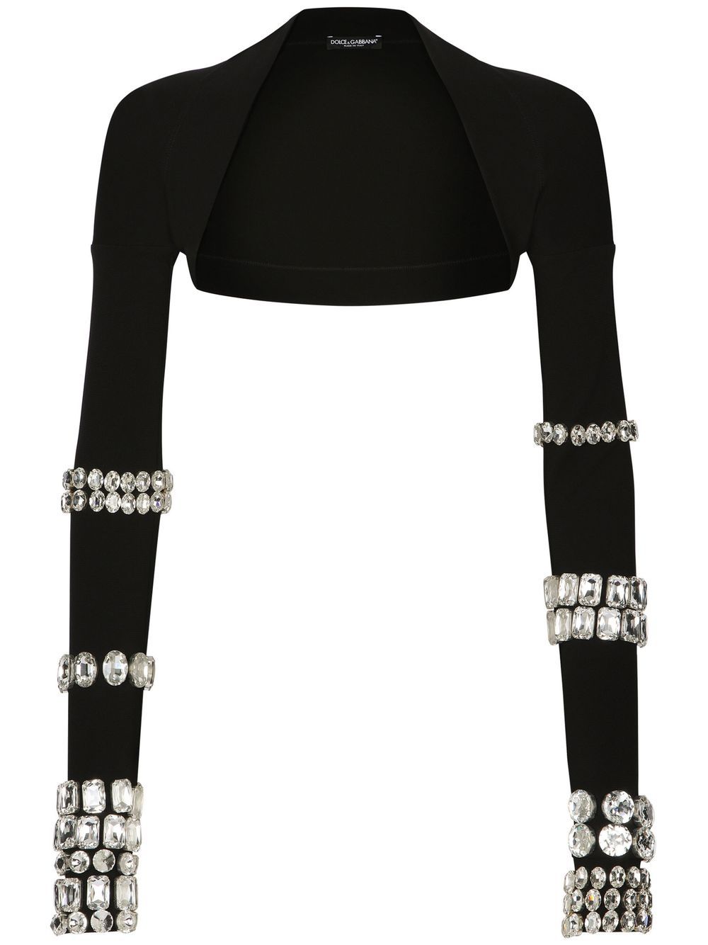 Dolce & Gabbana KIM DOLCE&GABBANA Milano-rib embellished shrug