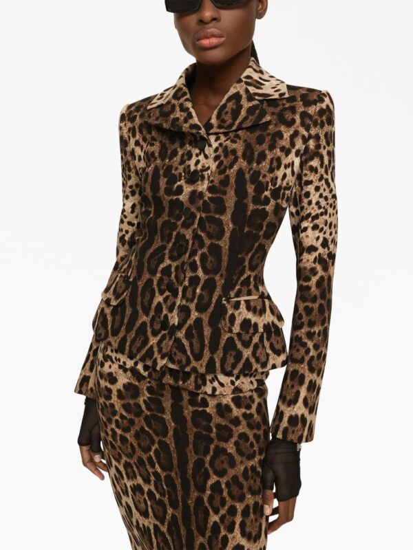 Dolce & Gabbana  leopard-print midi skirt - Image 4