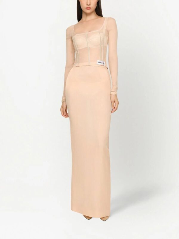 Dolce & Gabbana  KIM DOLCE&GABBANA floor-length stretch-silk skirt - Image 3