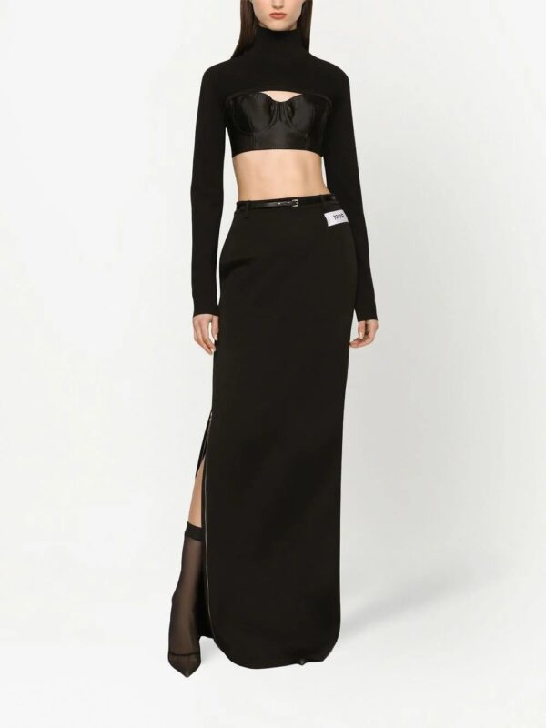 Dolce & Gabbana  KIM DOLCE&GABBANA number-patch straight skirt - Image 3