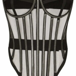Dolce & Gabbana  KIM DOLCE&GABBANA crystal-embellished bustier-style bodysuit