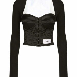 Dolce & Gabbana  KIM DOLCE&GABBANA layered-shirt corset top