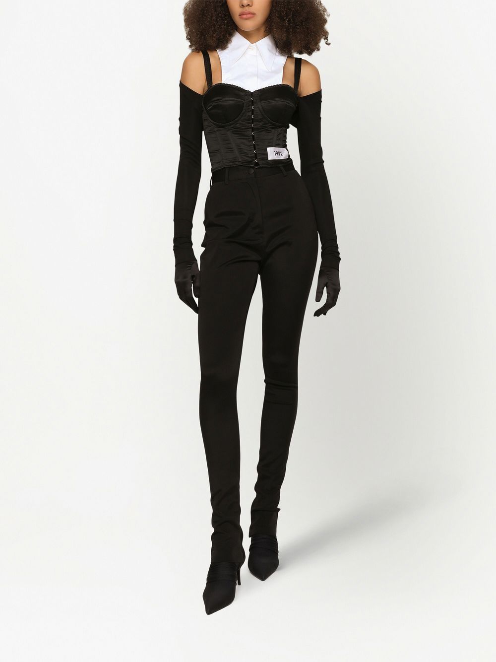 Dolce & Gabbana KIM DOLCE&GABBANA layered-shirt corset top - Image 3