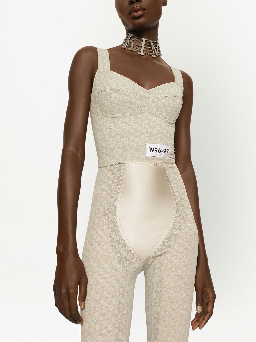 Dolce & Gabbana KIM DOLCE&GABBANA floral-jacquard corset top - Image 5