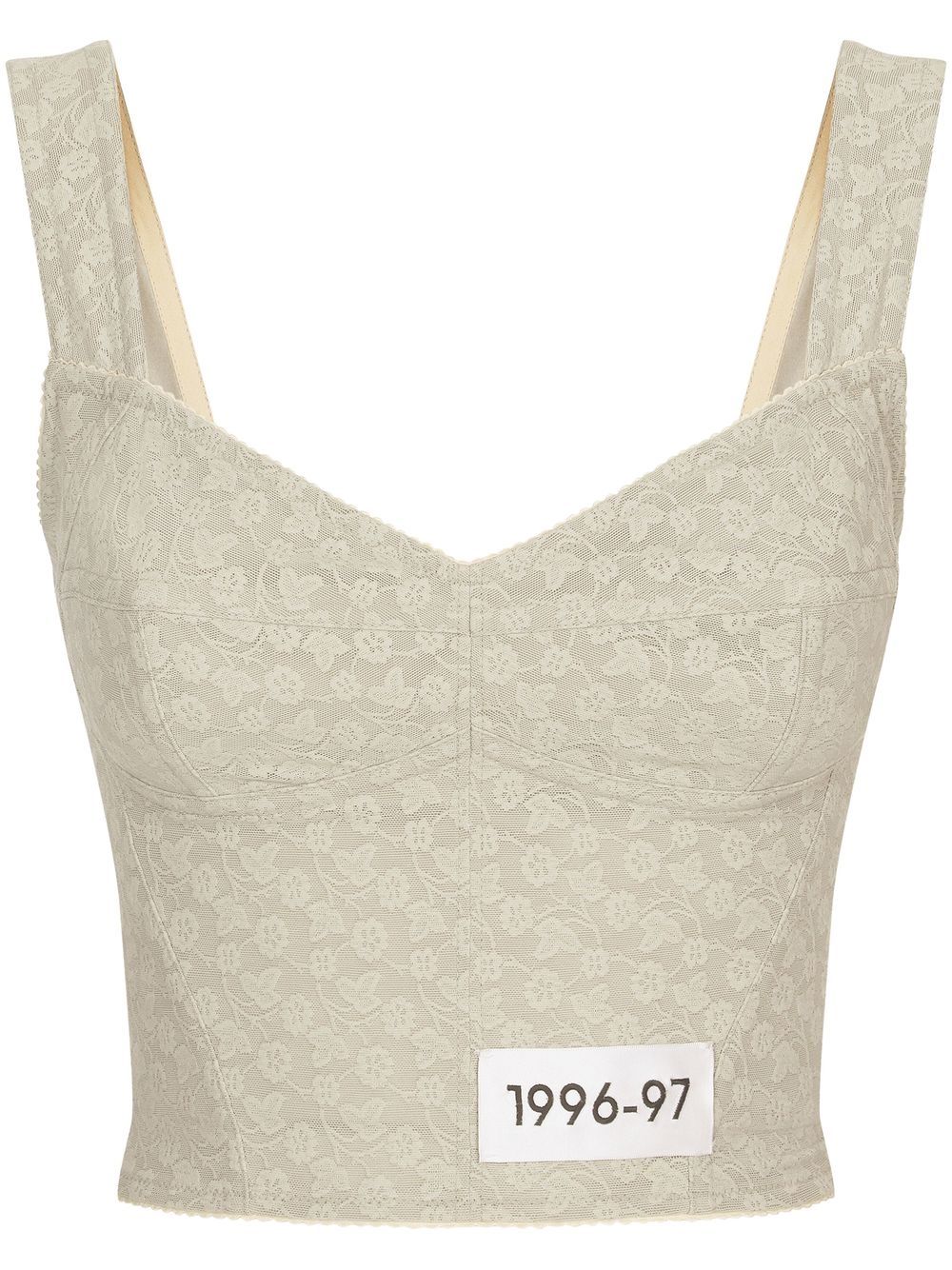Dolce & Gabbana KIM DOLCE&GABBANA floral-jacquard corset top