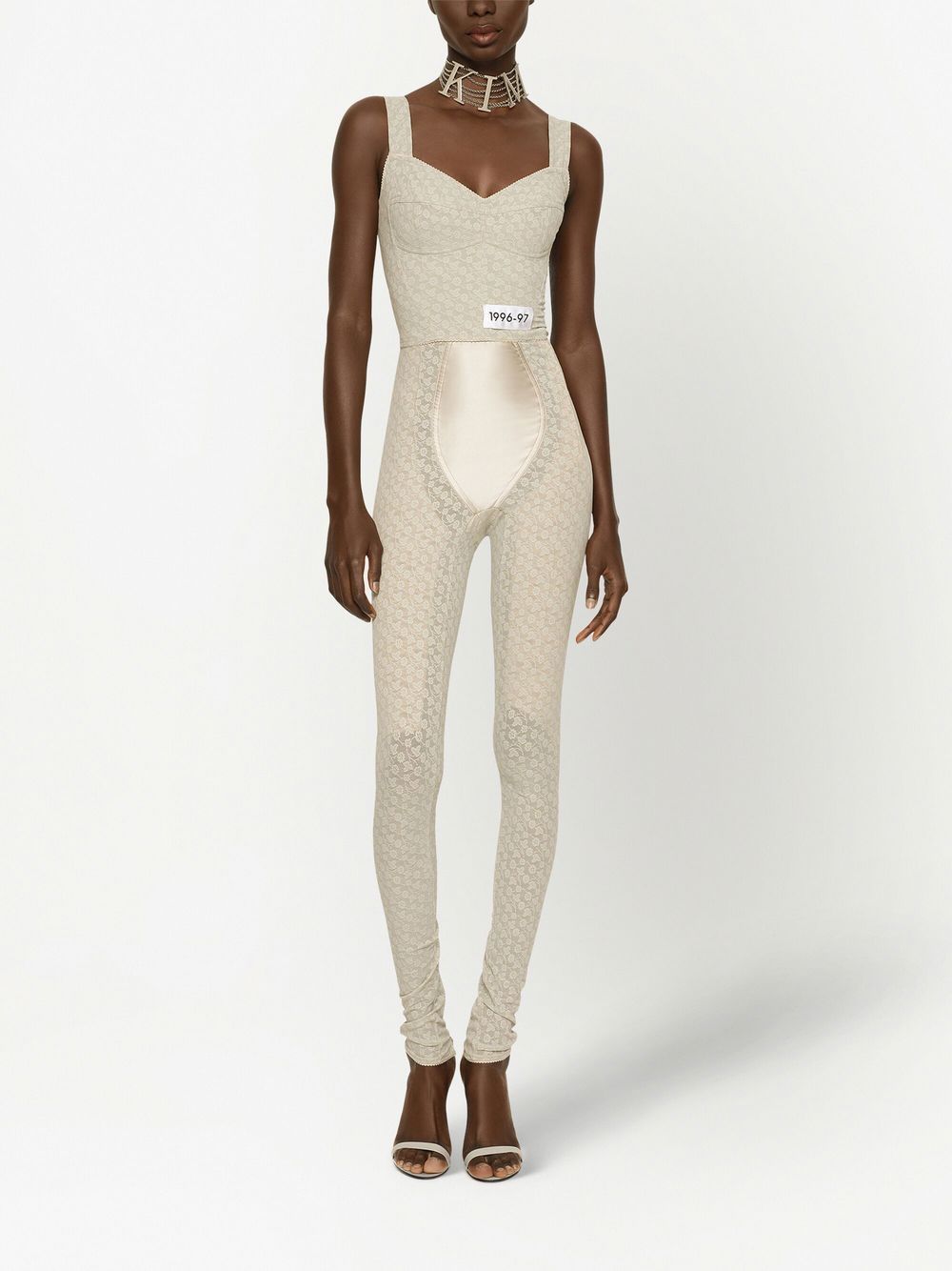 Dolce & Gabbana KIM DOLCE&GABBANA floral-jacquard corset top - Image 3