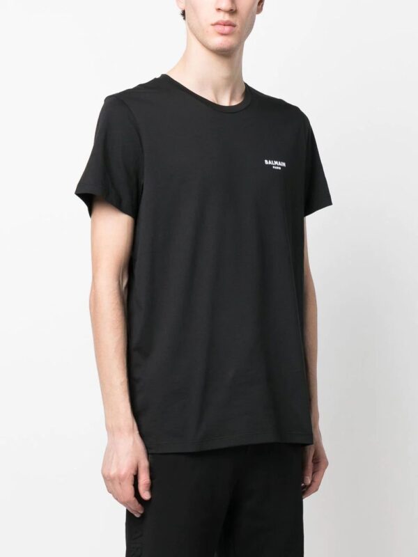 Balmain  logo-print organic cotton T-shirt - Image 3