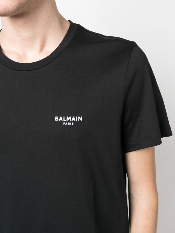 Balmain  logo-print organic cotton T-shirt - Image 4