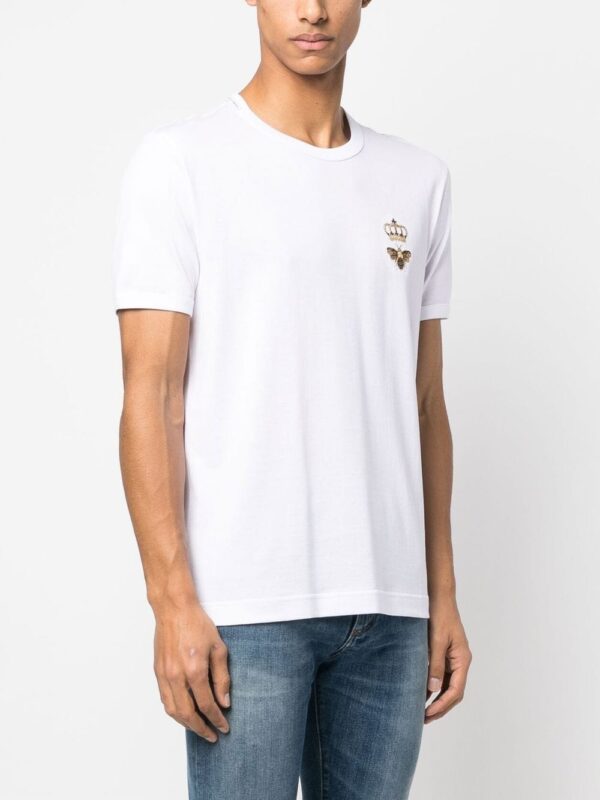 Dolce & Gabbana  embroidered cotton T-shirt - Image 3