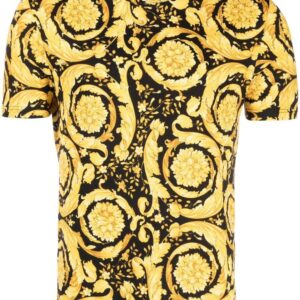Versace  baroque-print crew neck T-shirt