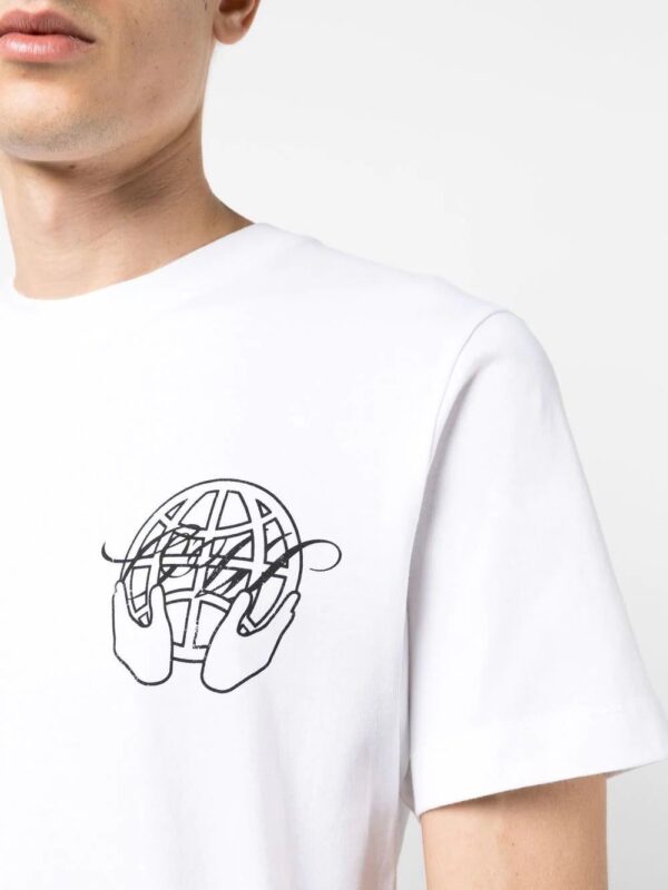 Off-White  Hand Arrow-print cotton T-shirt - Image 4