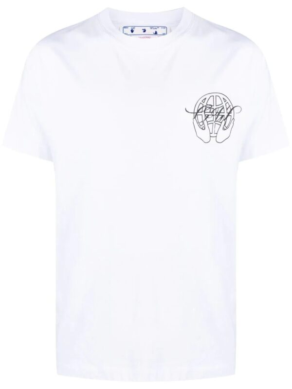 Off-White  Hand Arrow-print cotton T-shirt