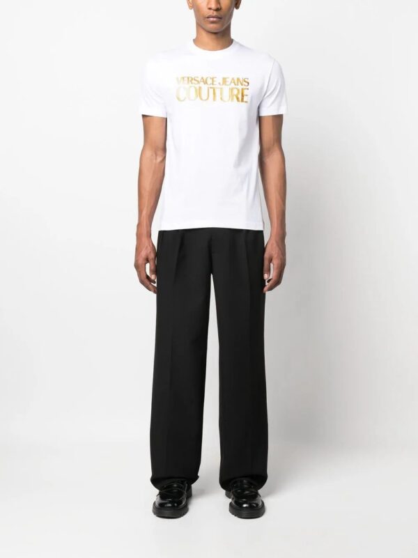 Versace Jeans Couture  foil logo cotton T-shirt - Image 2