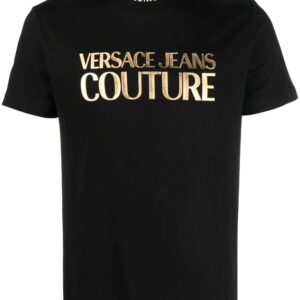 Versace Jeans Couture  foil logo-print cotton T-shirt