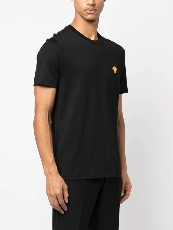Versace  Medusa head embroidered T-shirt - Image 3