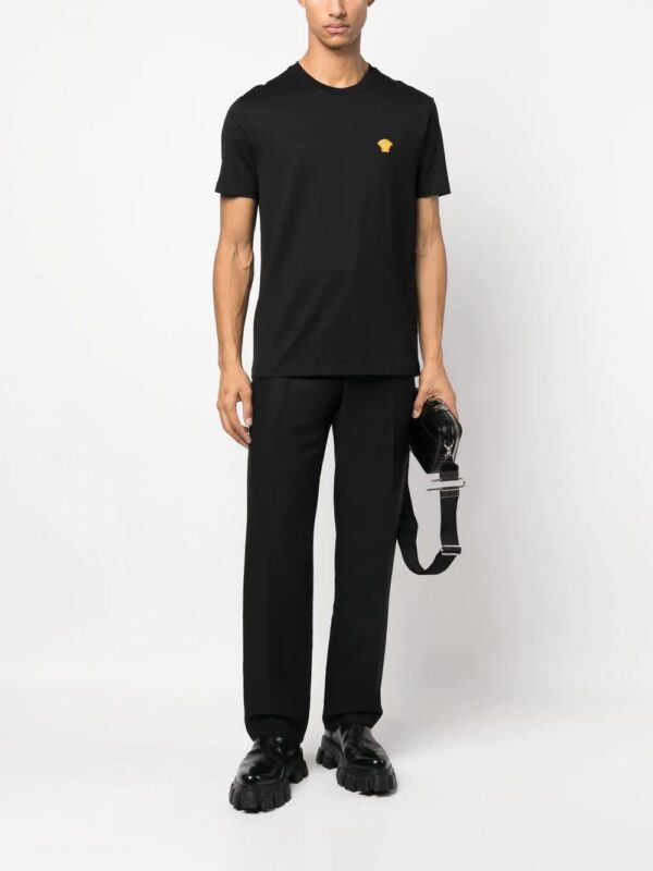 Versace  Medusa head embroidered T-shirt - Image 2
