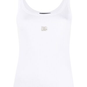 Dolce & Gabbana DG crystal-embellished tank top