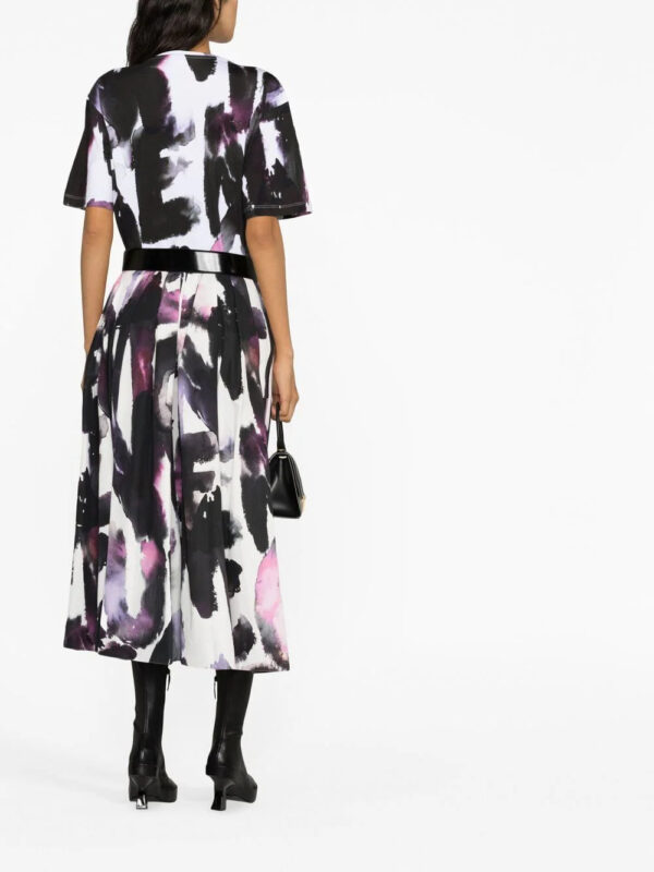 Alexander McQueen  printed cotton T-shirt - Image 3
