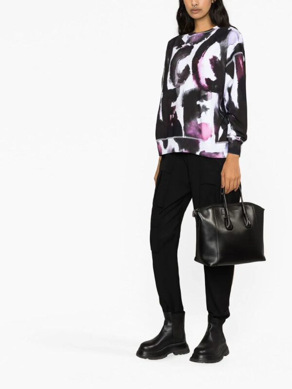 Alexander McQueen  logo-print crew neck sweatshirt - Image 4