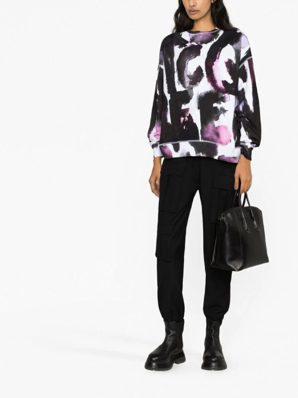 Alexander McQueen  logo-print crew neck sweatshirt - Image 2