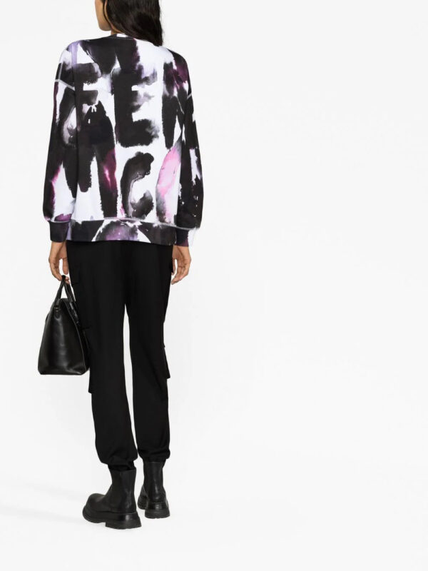 Alexander McQueen  logo-print crew neck sweatshirt - Image 3