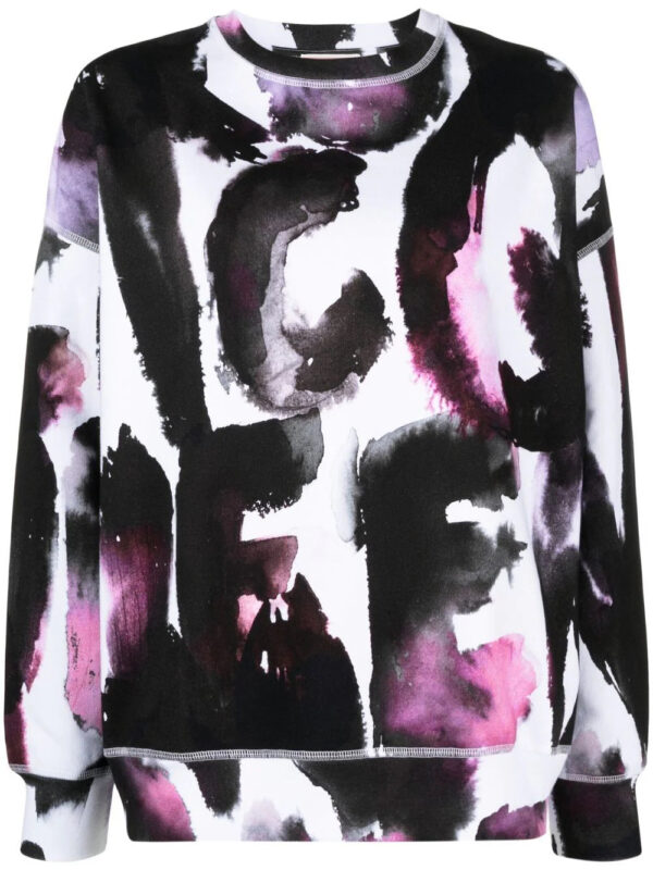 Alexander McQueen  logo-print crew neck sweatshirt