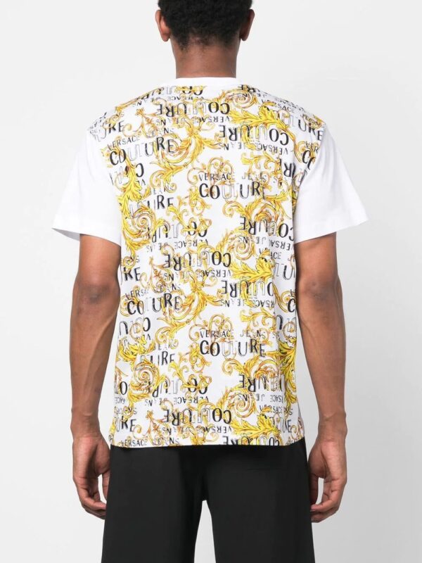 Versace Jeans Couture  Logo Couture contrasting T-shirt - Image 4