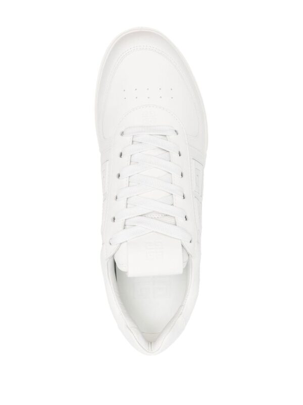 Givenchy White G4 Leather Low-Top Sneakers - Image 4