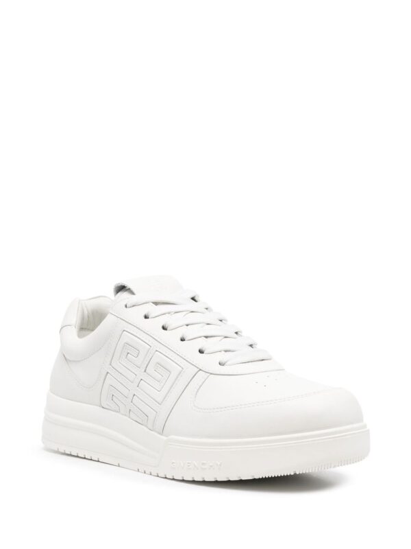 Givenchy White G4 Leather Low-Top Sneakers - Image 2