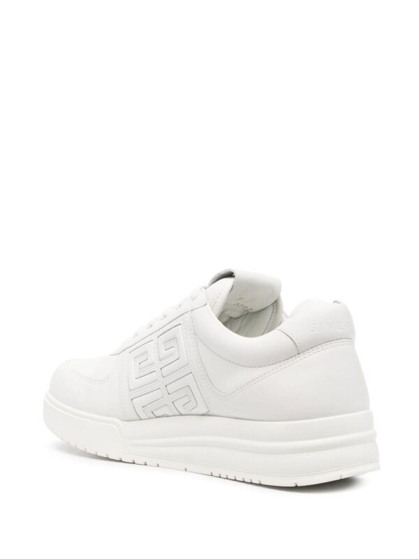 Givenchy White G4 Leather Low-Top Sneakers - Image 3