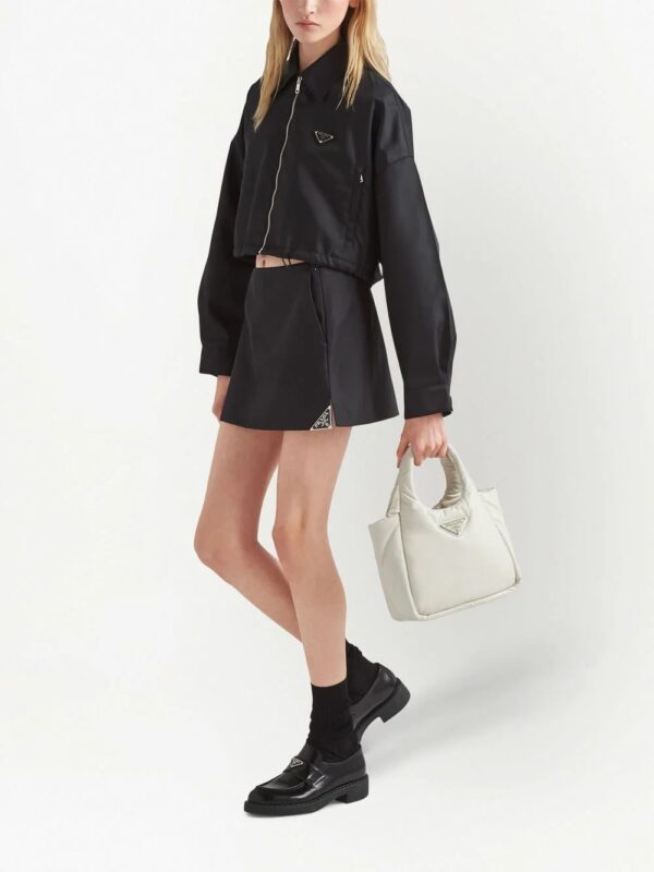 Prada  triangle-logo mini skirt - Image 2