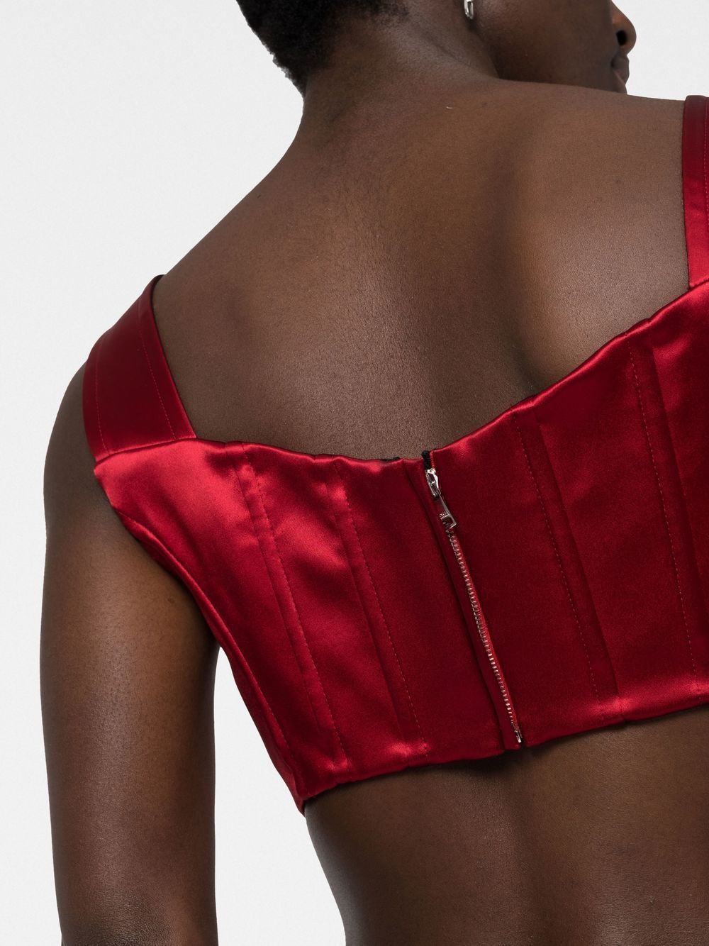 Dolce & Gabbana lattice-strap corset top - Image 3