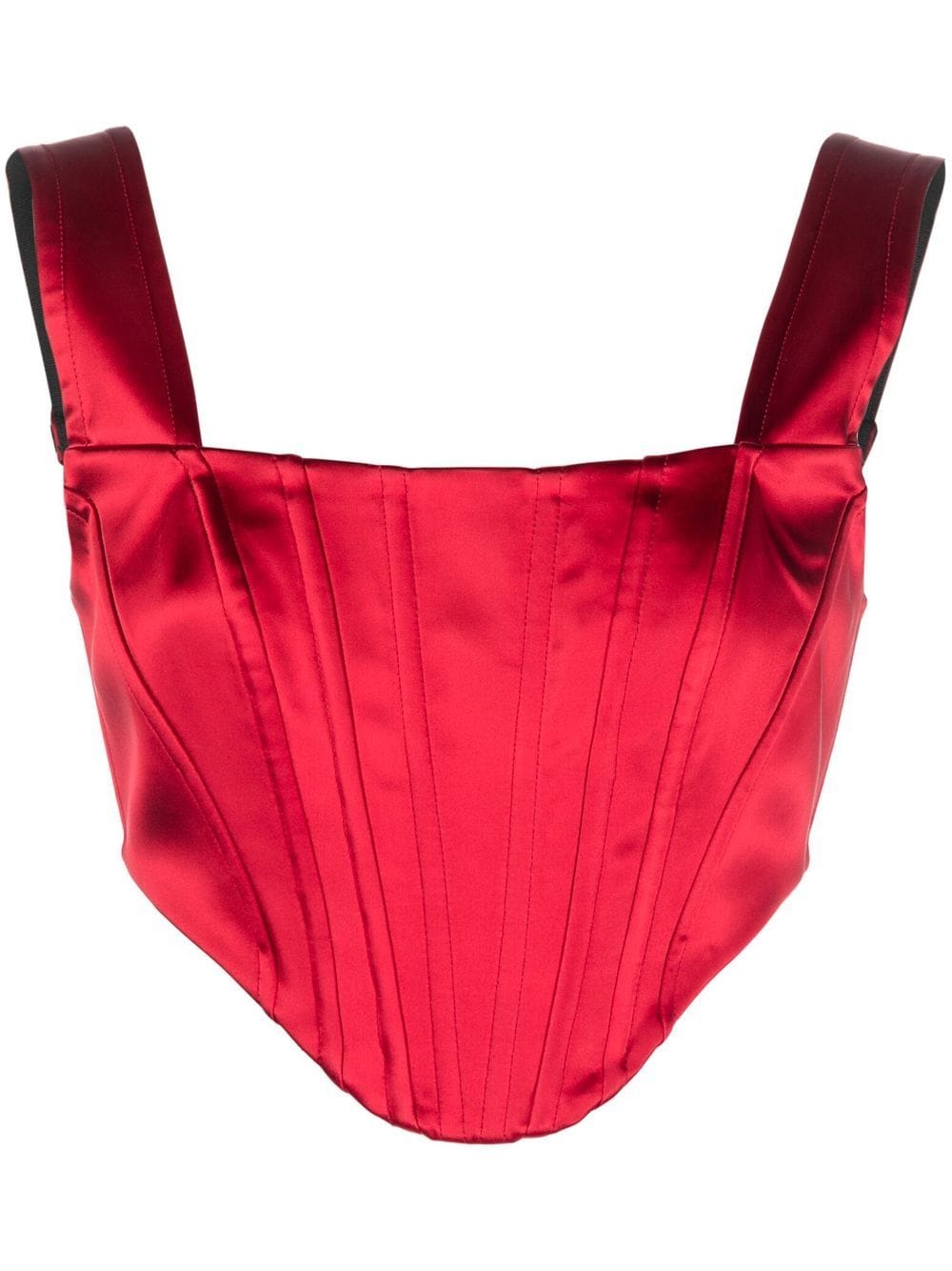 Dolce & Gabbana lattice-strap corset top