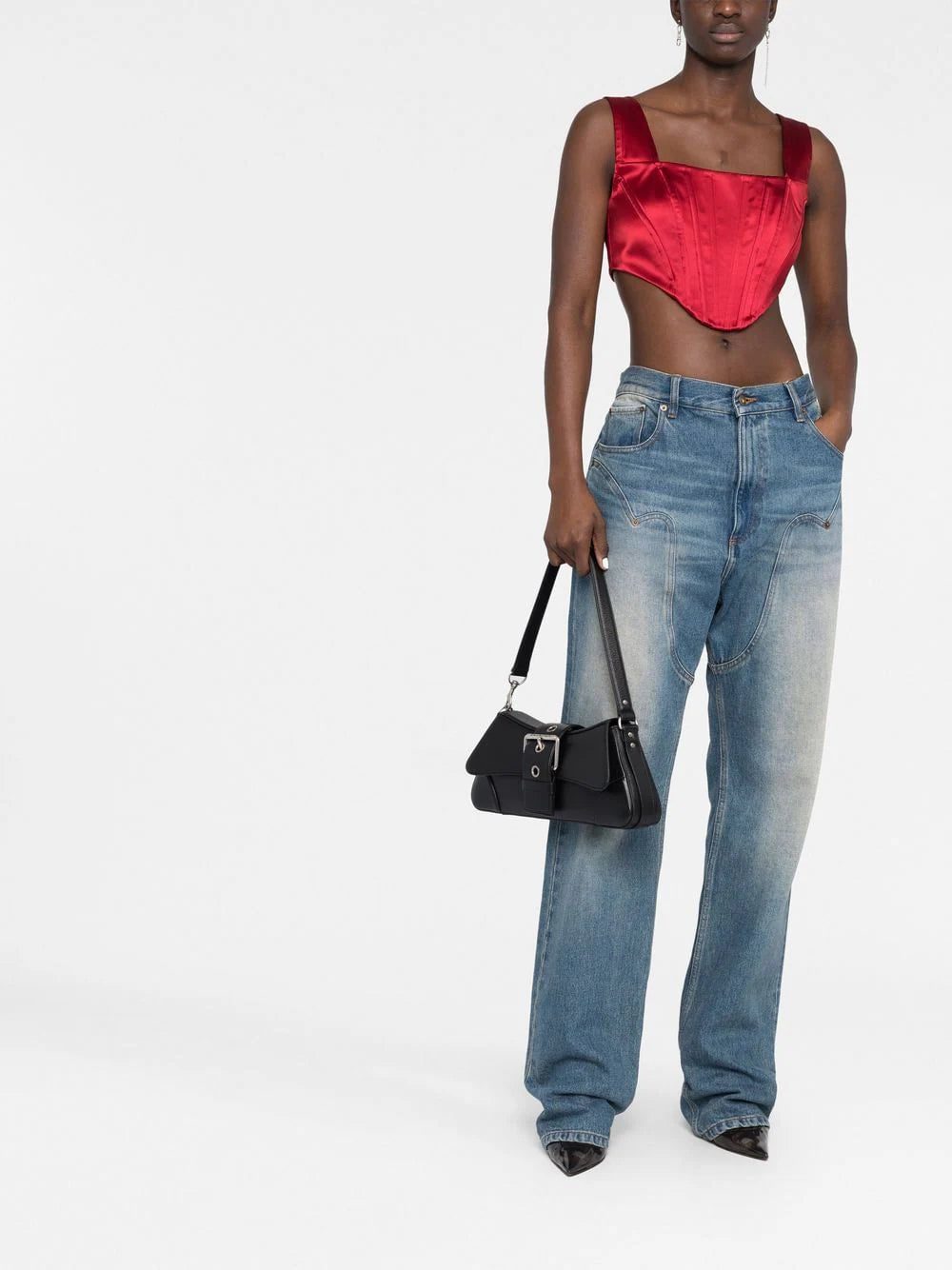 Dolce & Gabbana lattice-strap corset top - Image 2