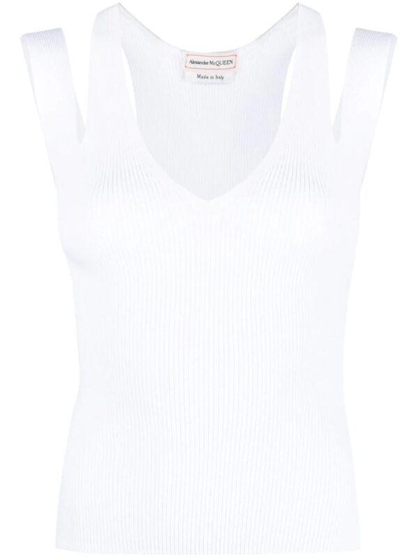 Alexander McQueen  cut-out sleeveless top