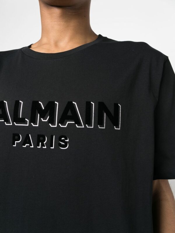 Balmain  logo-patch T-shirt - Image 6