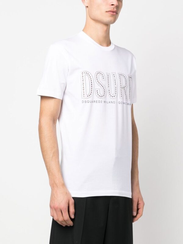 DSQUARED2  logo-studded short-sleeve T-shirt - Image 3