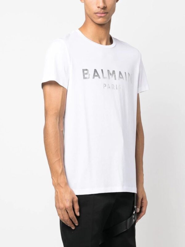 Balmain  logo-print detail T-shirt - Image 3